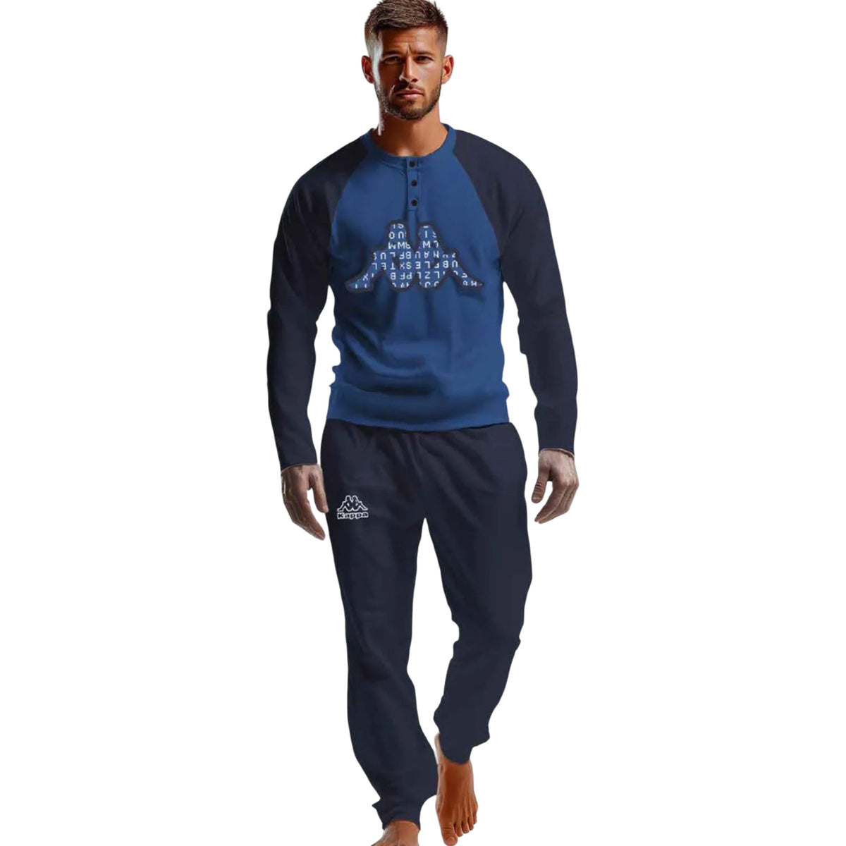 Pigiama uomo lungo in caldo cotone Kappa KMW26546