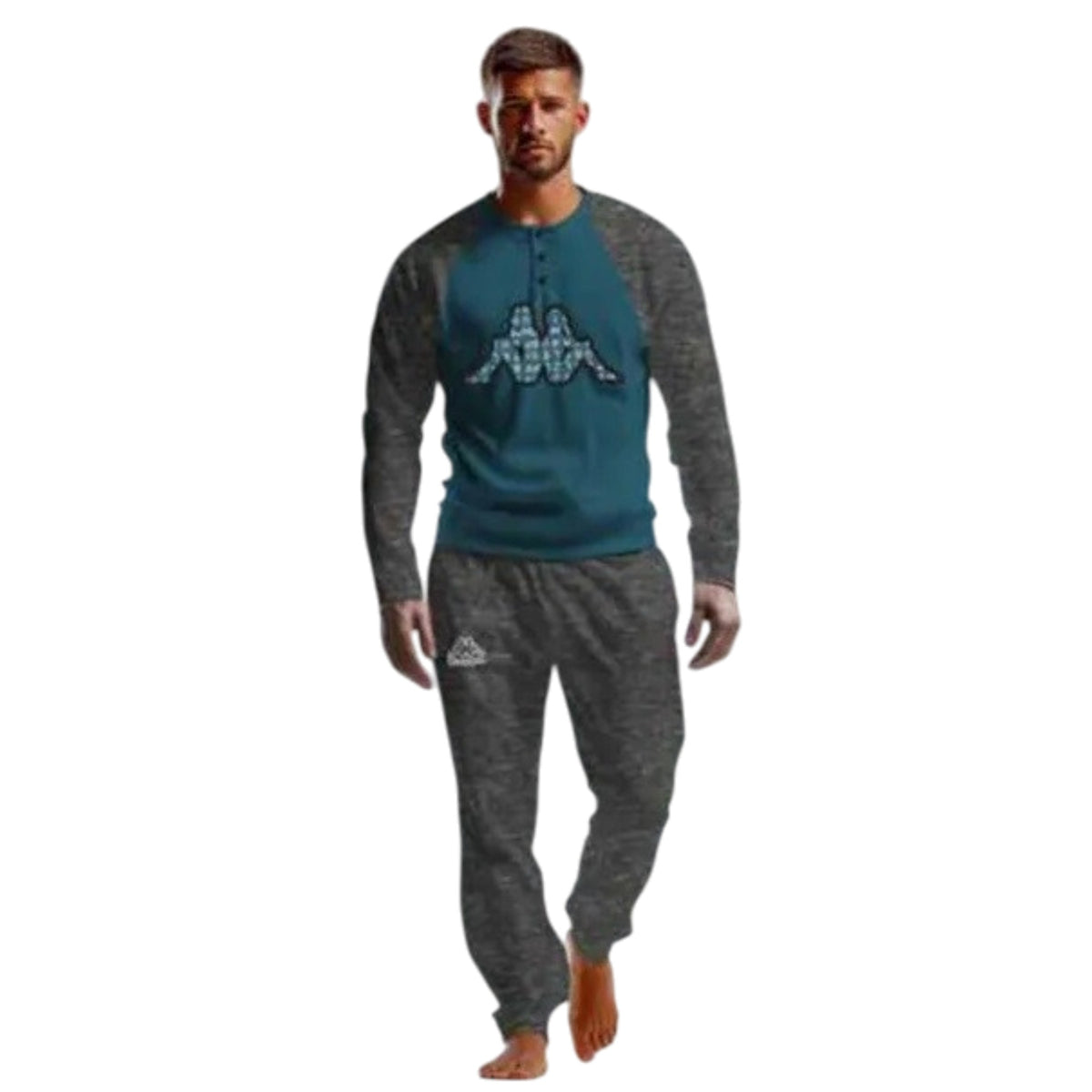 Pigiama uomo lungo in caldo cotone Kappa KMW26546