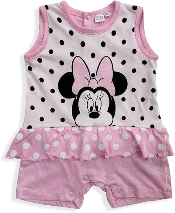 Tutina Disney Pagliaccetto neonata Minnie Mouse in cotone