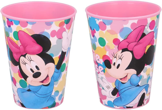 Bicchiere in plastica per bambini con grafica Minnie da 430 ml