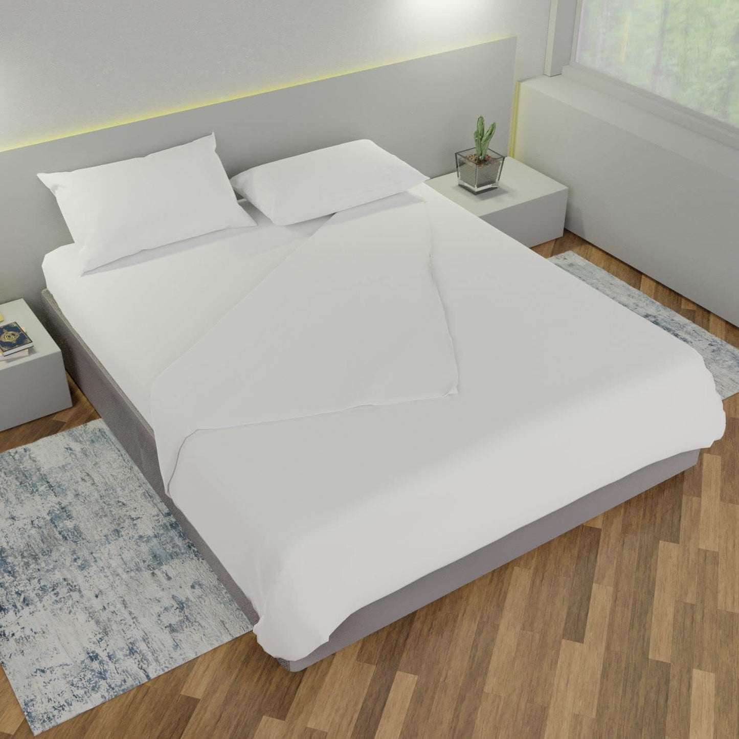 Completo letto matrimoniale in microfibra - Leonardo Home