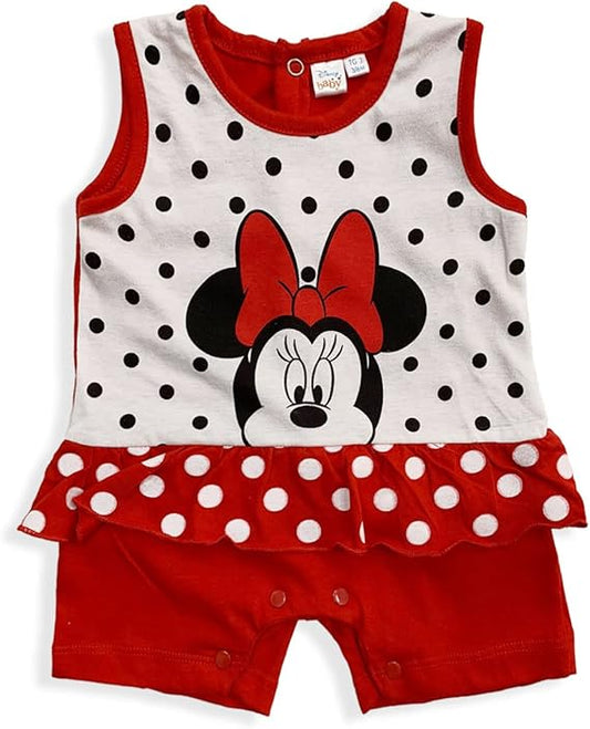 Tutina Disney Pagliaccetto neonata Minnie Mouse in cotone