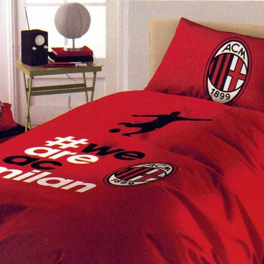 Completo Letto 1 Piazza AC MILAN Prodotto Ufficiale