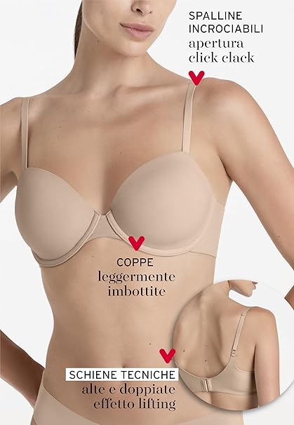 Lovable Reggiseno Imbottito con Ferretto in Microfibra Effetto Lifting E Invisibilità 9L0EVS