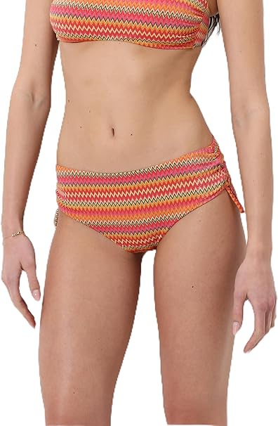 Lovable Parte Bassa del Costume Slip Bikini a Vita Alta in Microfibra Lurex Coulisse Laterale Regolabile Foderato L0EMU