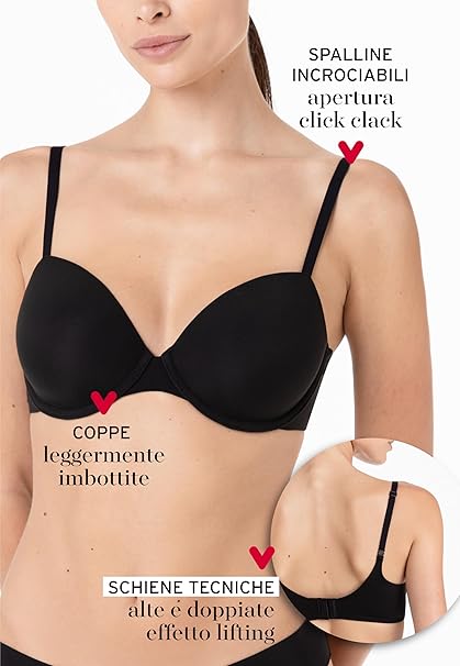 Lovable Reggiseno Imbottito con Ferretto in Microfibra Effetto Lifting E Invisibilità 9L0EVS