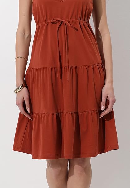 Lovable Copricostume in 100% Cotone Abitino Senza Maniche con Scollo a V Beachwear Traspirante L0D5R