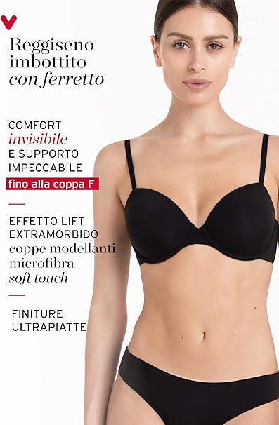 Lovable Reggiseno Imbottito con Ferretto in Microfibra Effetto Lifting E Invisibilità 9L0EVS