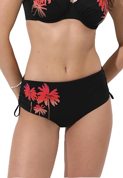 Lovable Parte Bassa del Costume Slip a Vita Alta con Coulisse in Microfibra Effetto Contenitivo L0DV0