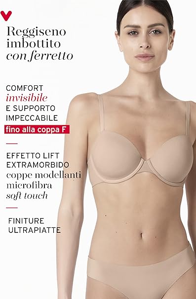 Lovable Reggiseno Imbottito con Ferretto in Microfibra Effetto Lifting E Invisibilità 9L0EVS