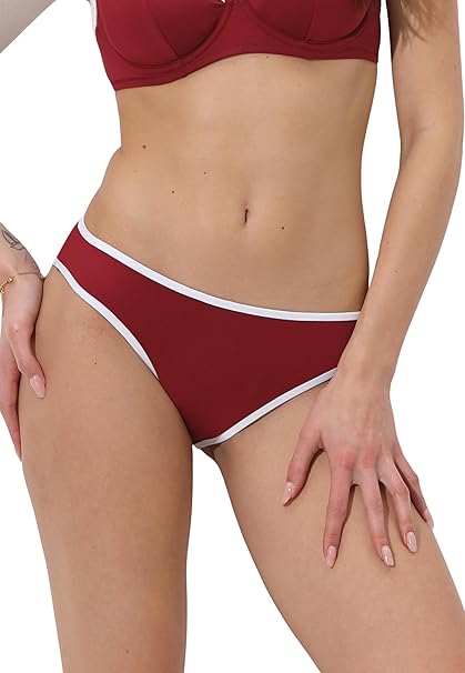 Lovable Parte Bassa del Costume Slip Midi in Microfibra Timeless Donna L0DU8