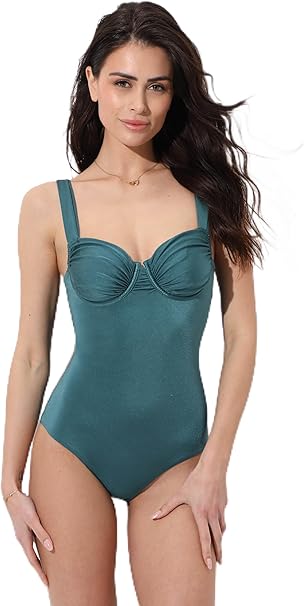 Lovable Parte Alta del Costume a Triangolo | Reggiseno Mare con Coppe Imbottite Estraibili e Spalline Removibili L0ENH