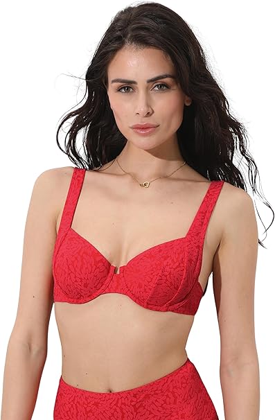 Lovable Parte Alta del Costume Reggiseno Balconcino con Ferretto Festival Jacquard L0EN1