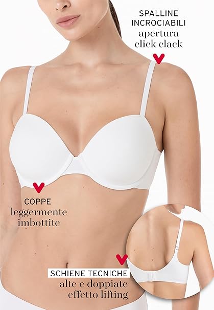 Lovable Reggiseno Imbottito con Ferretto in Microfibra Effetto Lifting E Invisibilità 9L0EVS