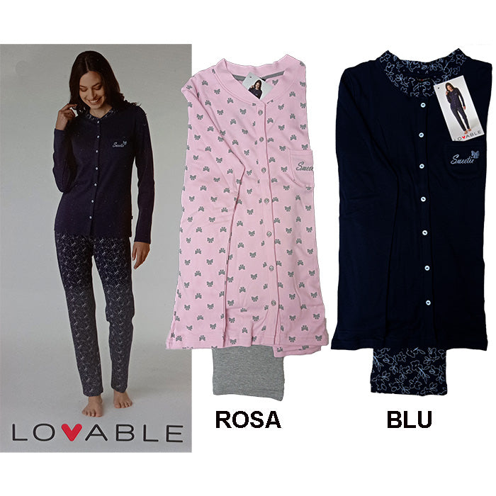 LOVABLE Pigiama Interlock aperto L0CHB