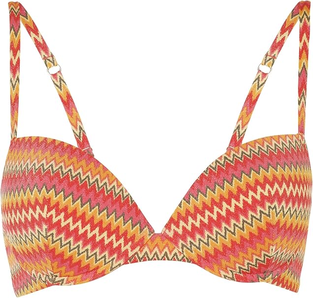 Lovable Parte Alta del Costume Reggiseno Bikini Push-Up con Ferretto in Microfibra Lurex Coppe Imbottite e Modellanti L0EMT