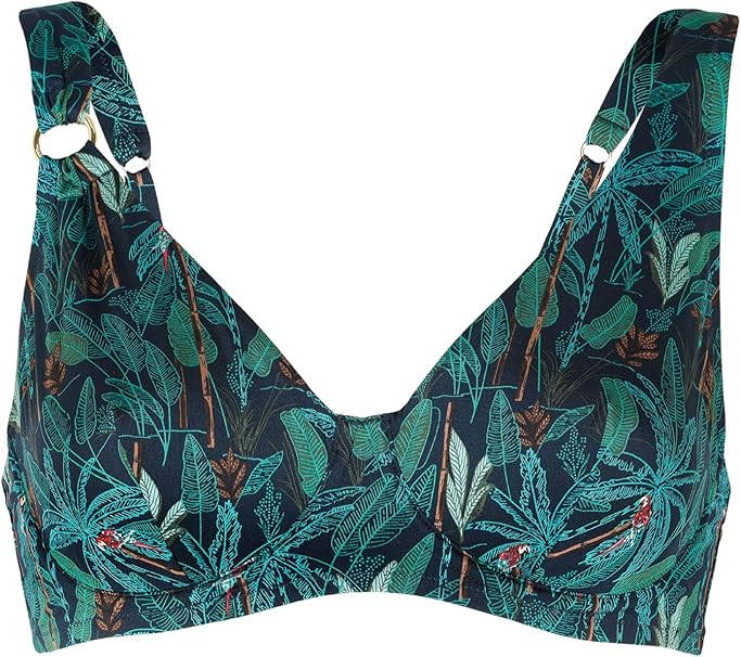 Lovable Parte Alta del Costume Donna Reggiseno con Ferretto e Coppe con Apice Alto in Microfibra | Modellazione e Sostegno del Seno | Contemporary Printed L0ELZ