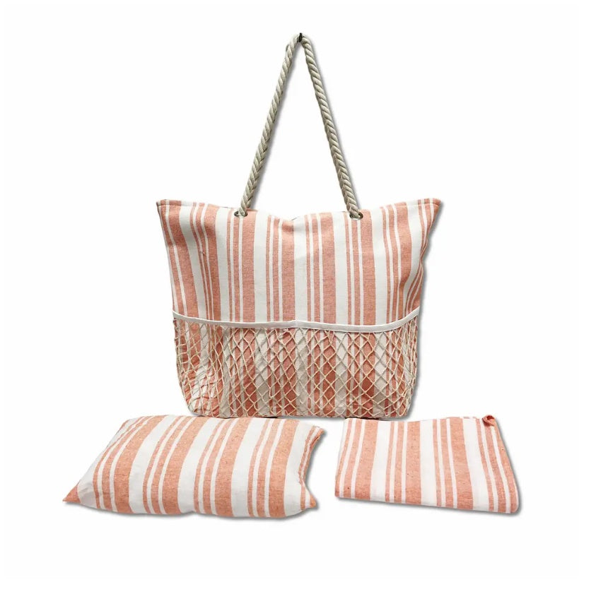 Set borsa mare con fouta e cuscino