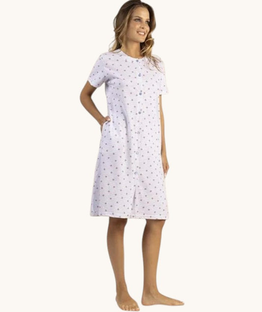 Gary Camicia da notte mezza manica aperta donna Jersey 5327