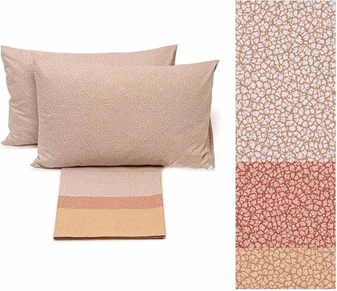 Caleffi Completo Lenzuola Letto Avana