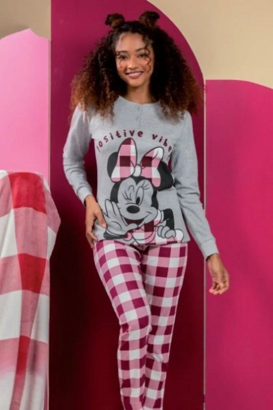 Pigiama Caldo Cotone Minnie Sabor DYD6248C