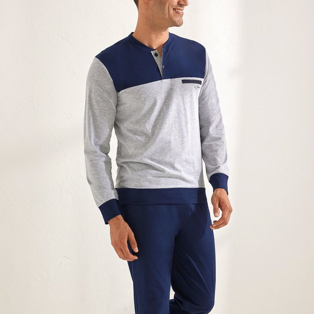 Il Granchio Pigiama uomo in cotone GP1113