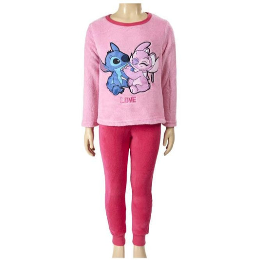 Pigiama Bimba in Coral Stitch Disney