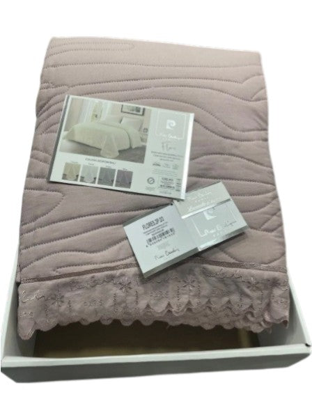 Pierre Cardin Paris Trapuntino matrimoniale con pizzo San Gallo