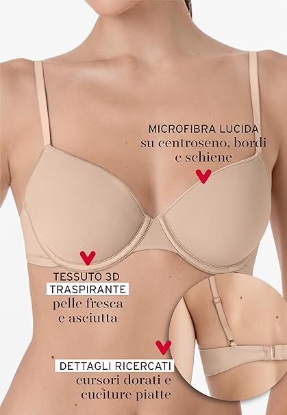Lovable Reggiseno con Ferretto e Coppe Traspiranti e Modellanti - L0EVY