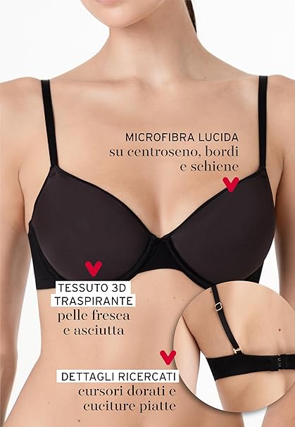 Lovable Reggiseno con Ferretto e Coppe Traspiranti e Modellanti - L0EVY