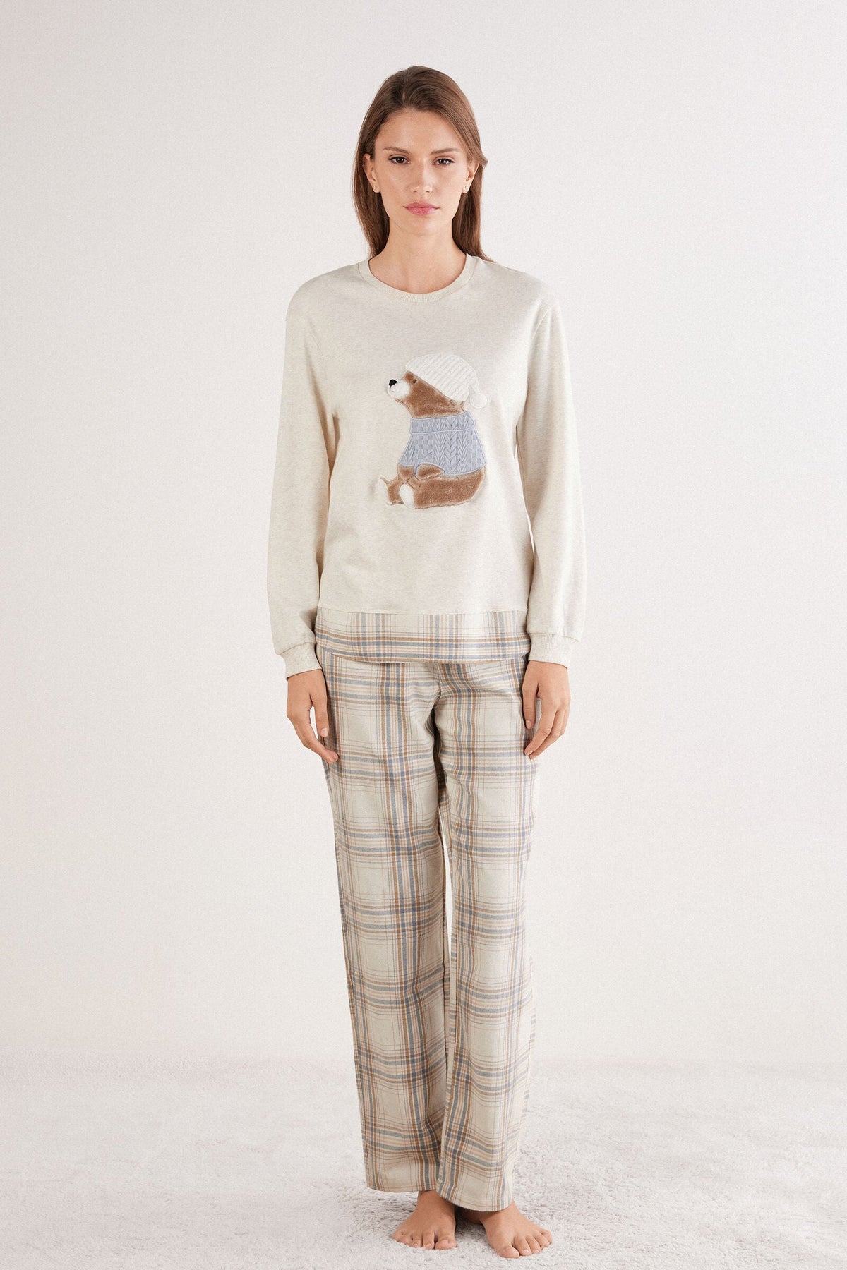 Pigiama Lungo in Cotone winter Bear Nacshua