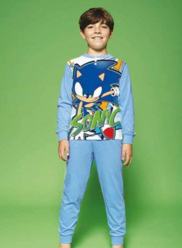 Sonic Pigiama Bimbo in 100% Cotone Jersey Estivo Leggero SN40M4507