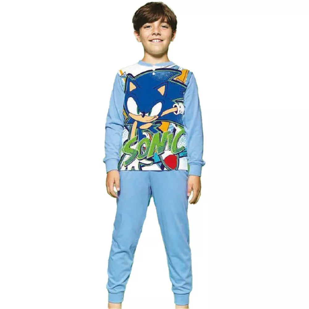 Sonic Pigiama Bimbo in 100% Cotone Jersey Estivo Leggero SN40M4507