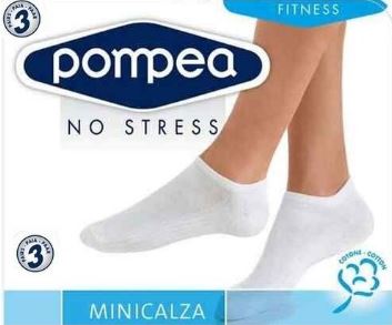 3 Paia Mini calza uomo fantasmini - Pompea 09510172