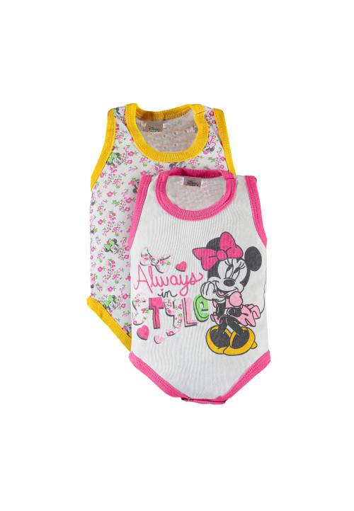 Disney 2 Body Spalla Larga Disney Minnie Fucsia/Giallo