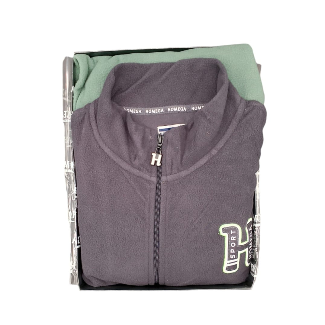 Homega Pigiama Uomo in Micropile full zip