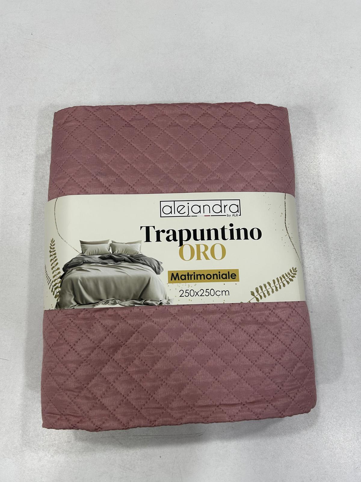 Trapuntino matrimoniale Tinta Unita Primaverile Autunnale Oro Alejandra 100GSM