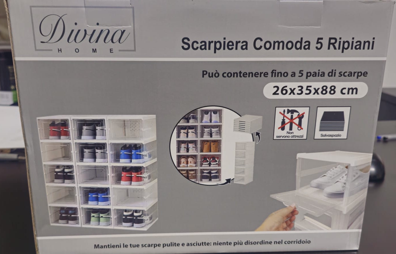 Scarpiera Divina Home 5 Ripiani