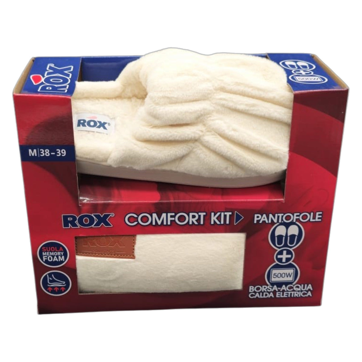 Pantofole Rox + Borsa acqua calda elettrica 6537543