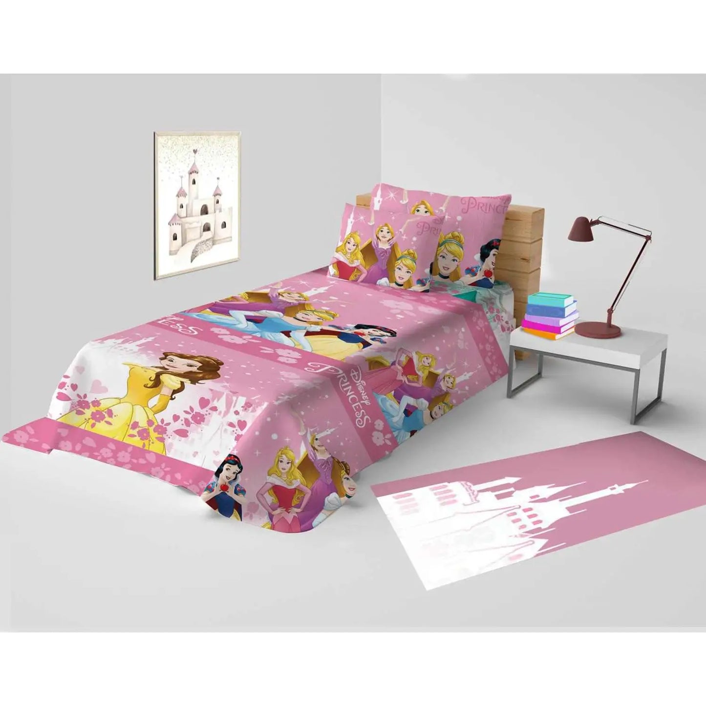 Copriletto per Letto Singolo -Principesse Disney