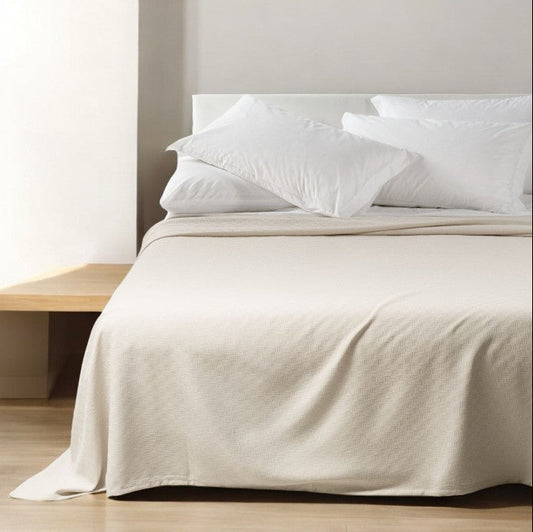 Tessier Copriletto in piquet di cotone letto matrimoniale - Happy