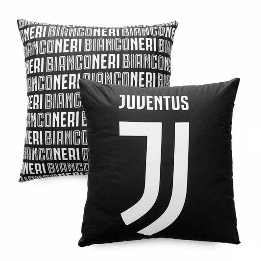 Cuscino imbottito con cerniera Juventus cm 40x40