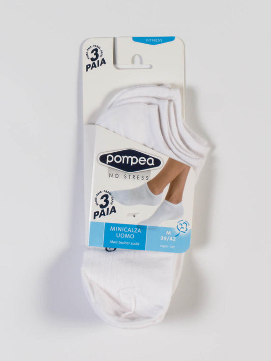 3 Paia Mini calza uomo fantasmini - Pompea 09510172