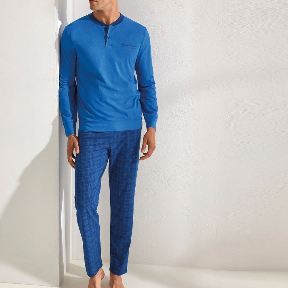 Il Granchio Pigiama uomo in cotone GP1114