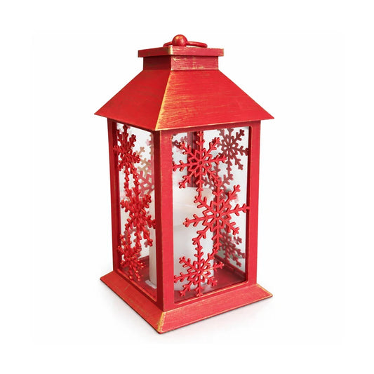 Lanterna Natalizia Rossa LED 30 cm