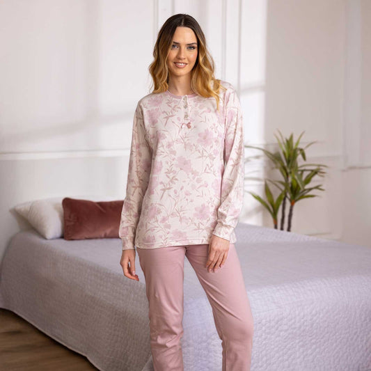 Irge Pigiama donna Calibrato caldo cotone CDI2433