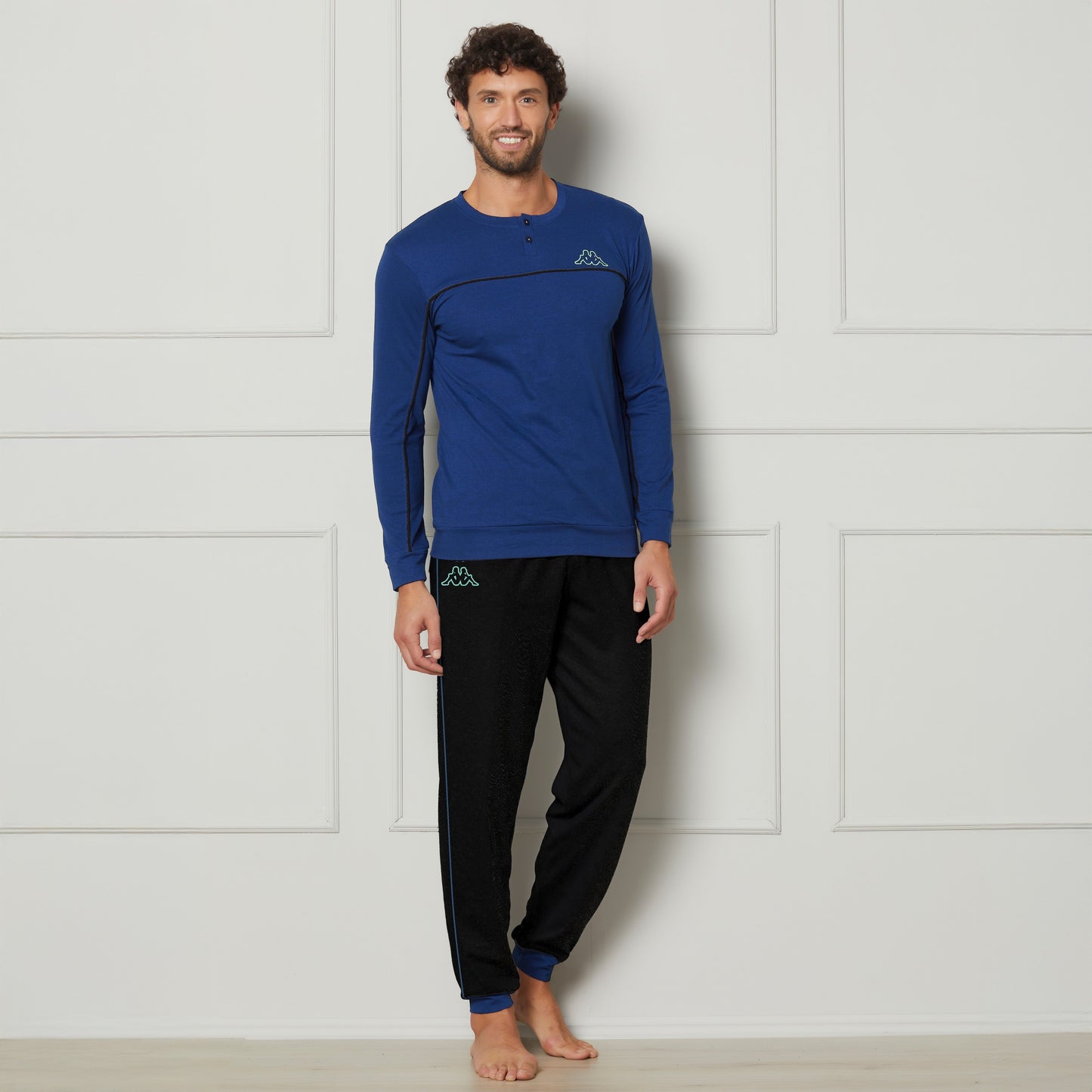 Kappa Pigiama Uomo in cotone primaverile KMS25415