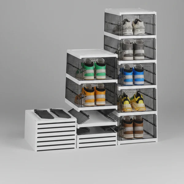 Scarpiera Pieghevole Mastro Bianco COMPACTA Super Compatta 5 Ripiani