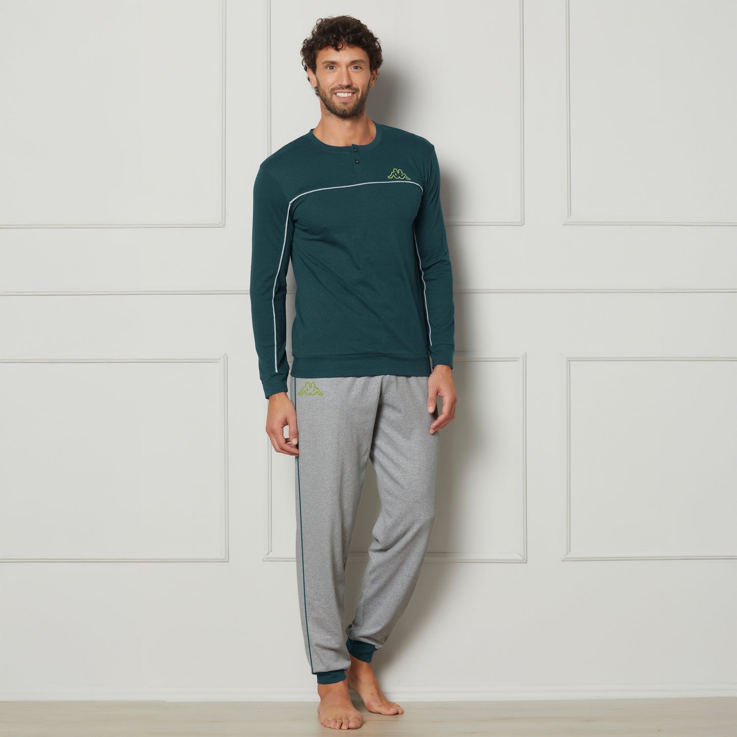 Kappa Pigiama Uomo in cotone primaverile KMS25415