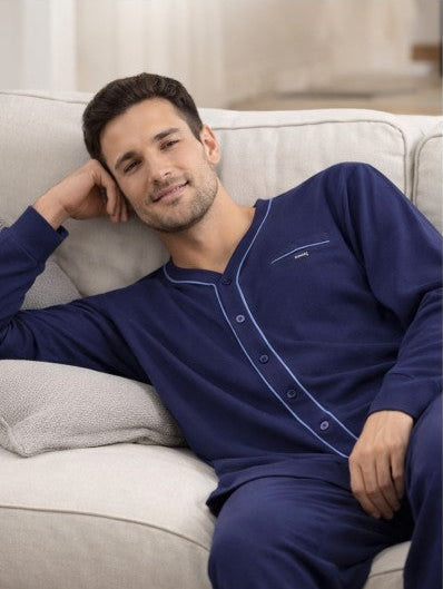 Pigiama uomo Irge aperto avanti IRI2718